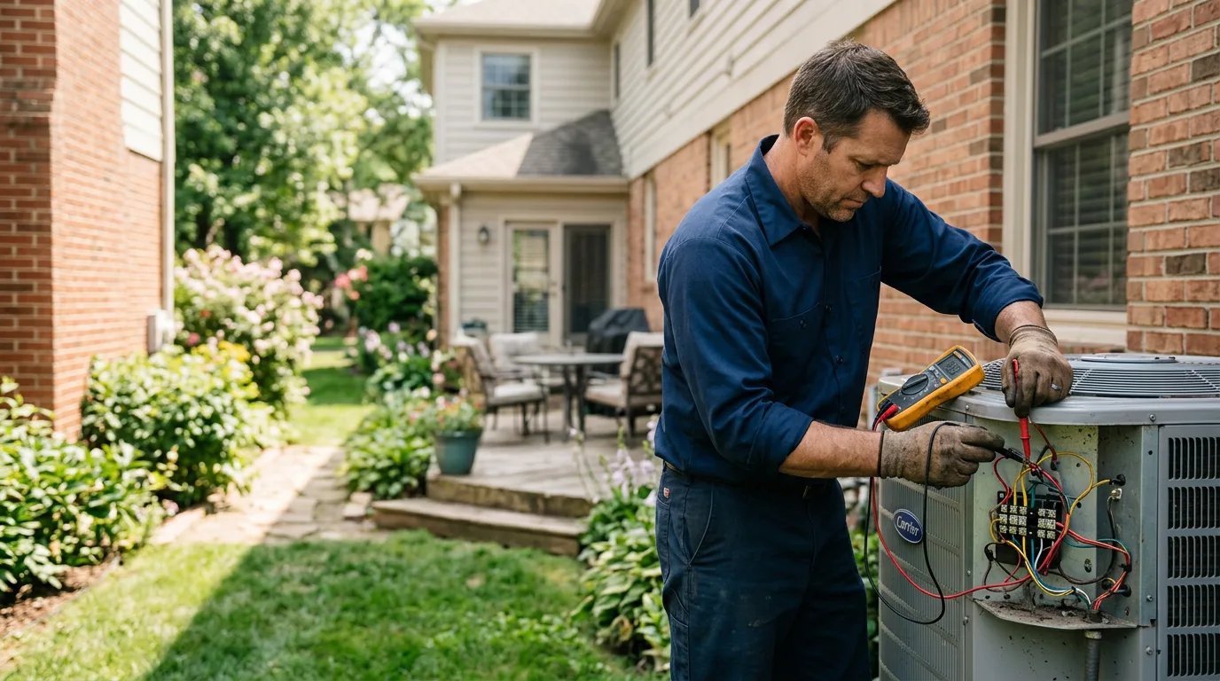 HVAC technician working near Thomas, WV